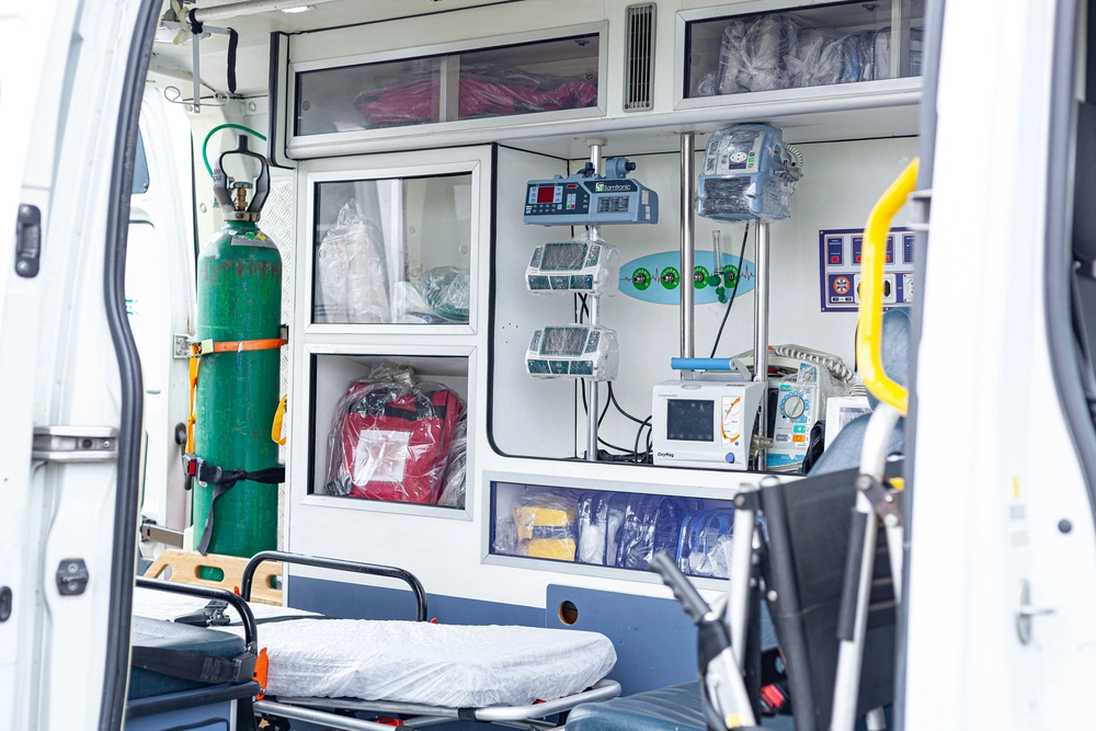 Frota de ambulâncias modernas da Real Remoções
